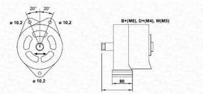 MAGNETI MARELLI 943356685010 -  Генератор